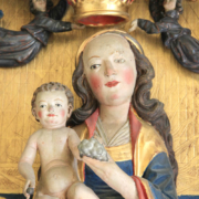 Kirche Gleisberg Altar - Maria und Jesuskind